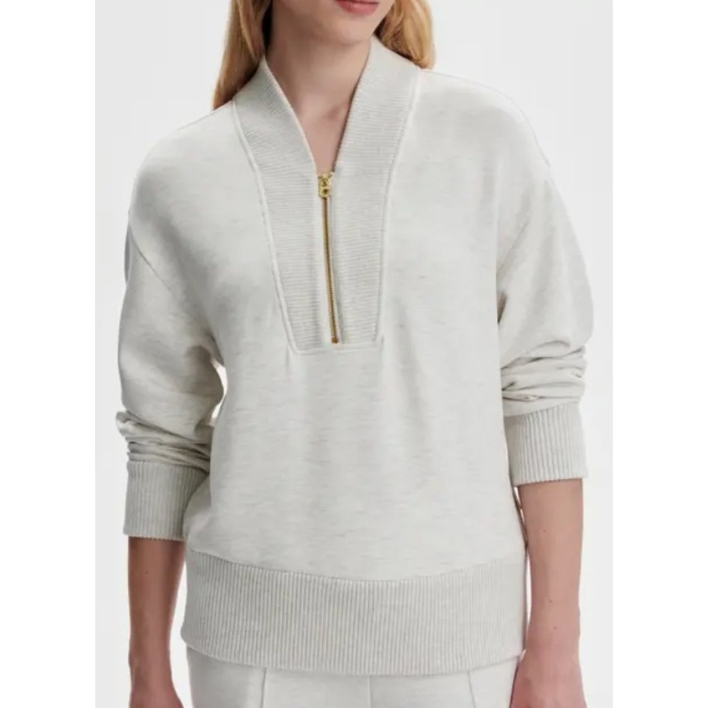 Varley Sally Half Zip Sweat Pullover Minimalist Athleisure